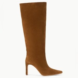 STAUD Wally High Tall Boot - Suede EU 39 / US 9 NWT Tan Brown